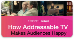 Addressable TV advertising